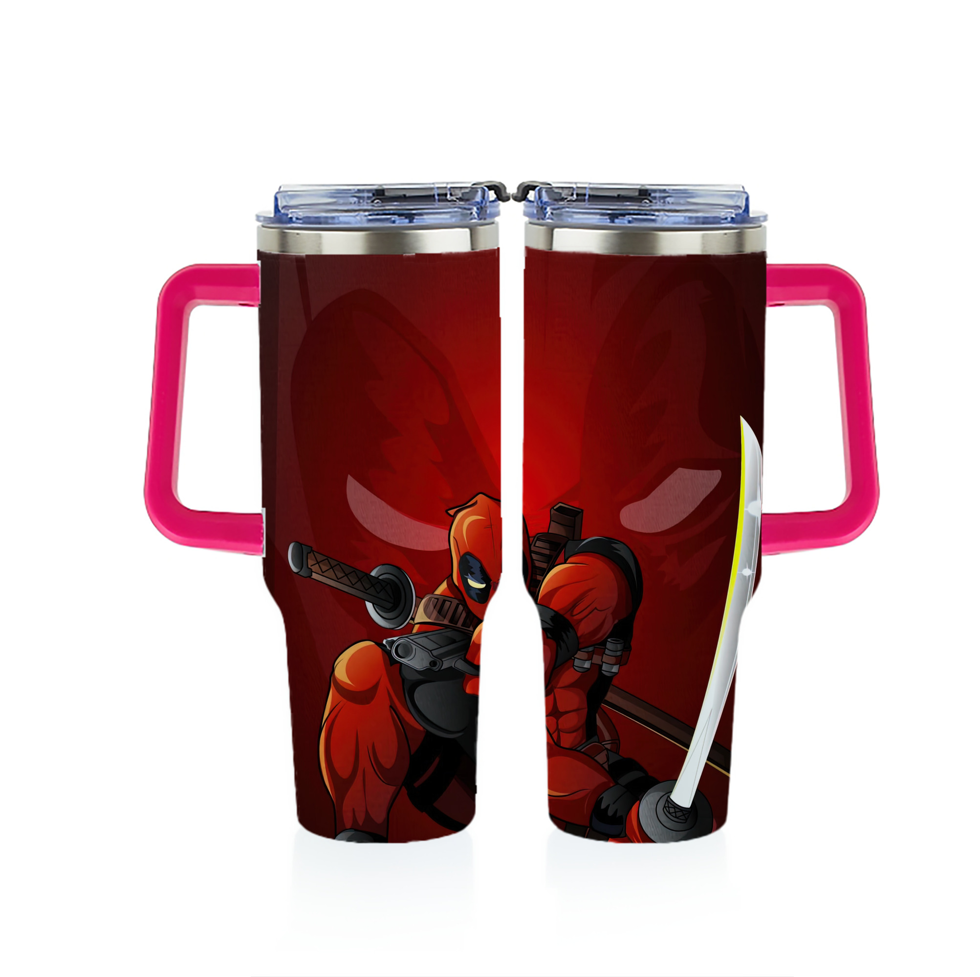 （画像用） Deadpool デッドプール 1200ｍLフルプリント車用タンブラー